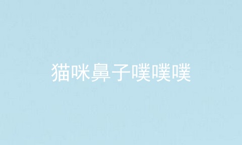 猫咪鼻子噗噗噗