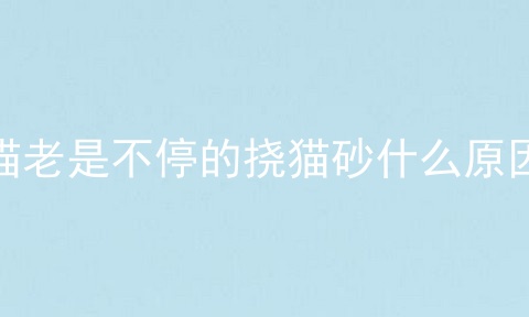 猫老是不停的挠猫砂什么原因