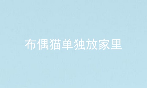 布偶猫单独放家里