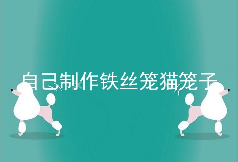 自己制作铁丝笼猫笼子