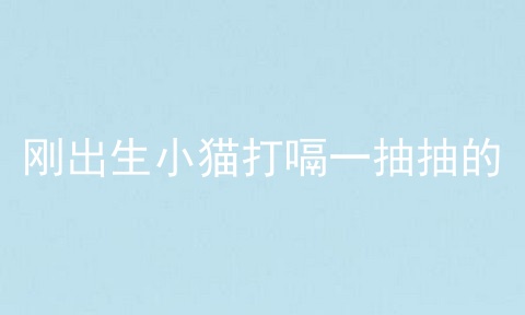 刚出生小猫打嗝一抽抽的