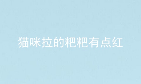 猫咪拉的粑粑有点红