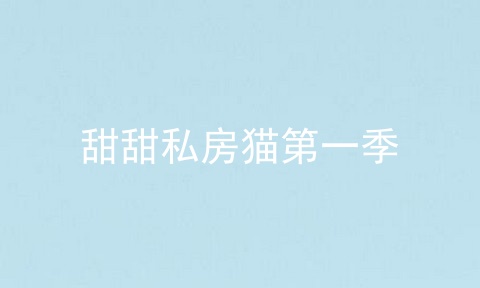 甜甜私房猫第一季