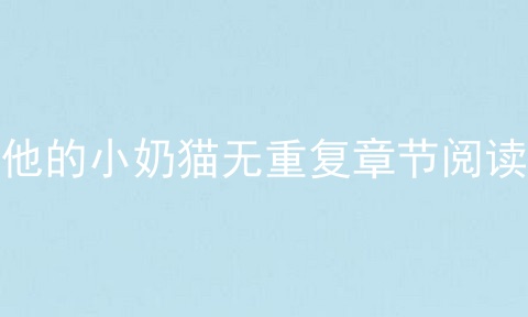 他的小奶猫无重复章节阅读