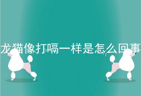 龙猫像打嗝一样是怎么回事