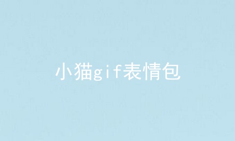 小猫gif表情包