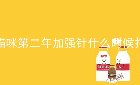 猫咪第二年加强针什么时候打