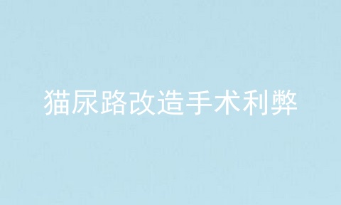 猫尿路改造手术利弊