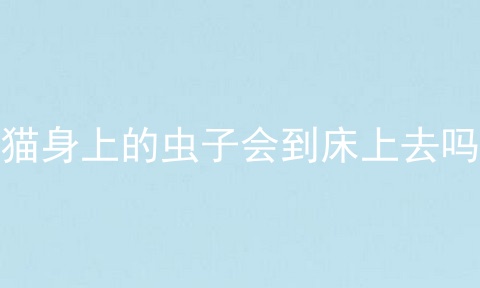 猫身上的虫子会到床上去吗