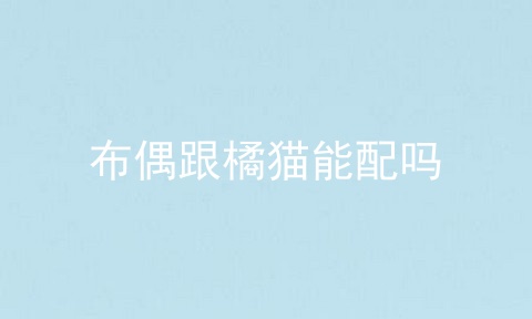 布偶跟橘猫能配吗