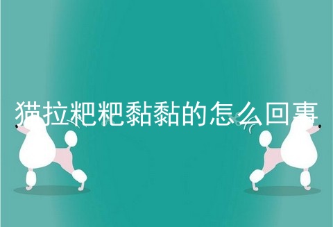 猫拉粑粑黏黏的怎么回事