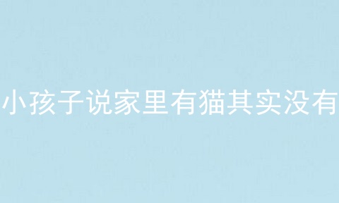 小孩子说家里有猫其实没有