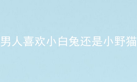 男人喜欢小白兔还是小野猫