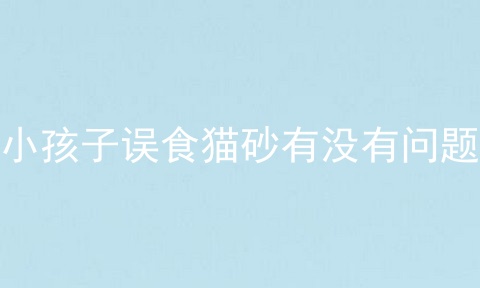 小孩子误食猫砂有没有问题