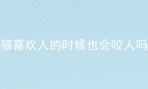 猫喜欢人的时候也会咬人吗