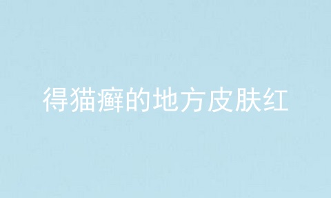 得猫癣的地方皮肤红