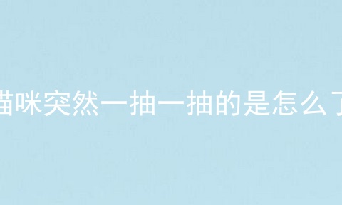 猫咪突然一抽一抽的是怎么了