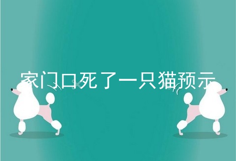 家门口死了一只猫预示
