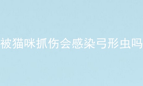 被猫咪抓伤会感染弓形虫吗