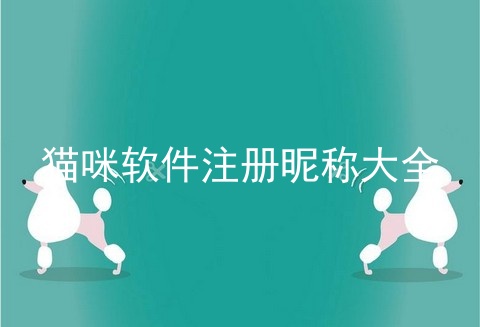 猫咪软件注册昵称大全