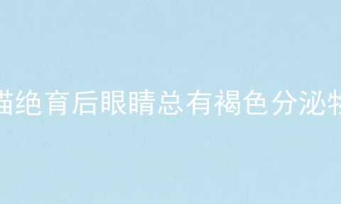 猫绝育后眼睛总有褐色分泌物