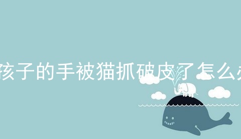 小孩子的手被猫抓破皮了怎么办?