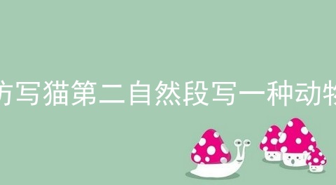 仿写猫第二自然段写一种动物