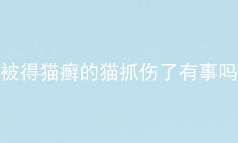 被得猫癣的猫抓伤了有事吗