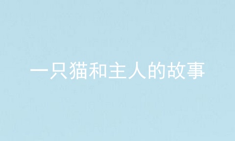 一只猫和主人的故事