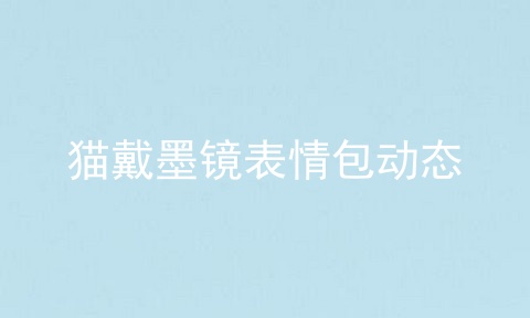 猫戴墨镜表情包动态