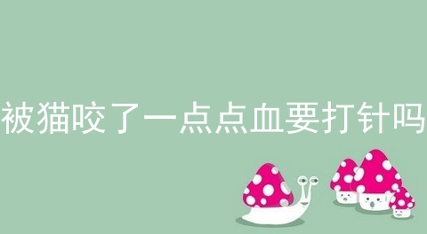 被猫咬了一点点血要打针吗