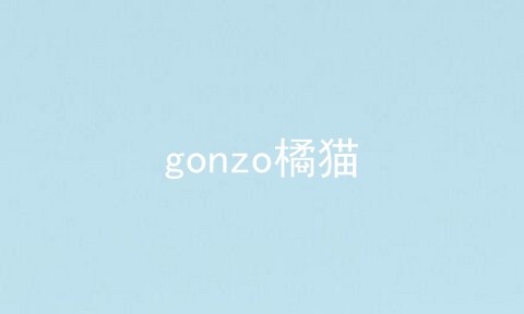 gonzo橘猫