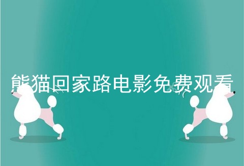 熊猫回家路电影免费观看