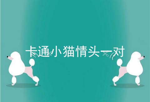 卡通小猫情头一对