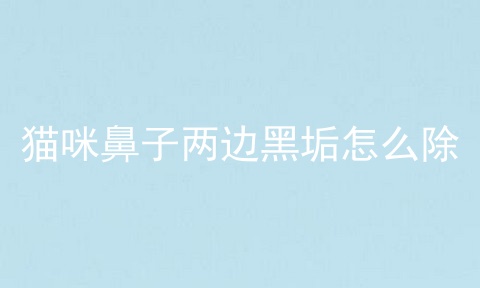 猫咪鼻子两边黑垢怎么除