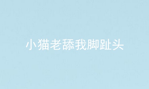 小猫老舔我脚趾头