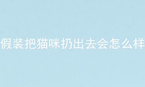假装把猫咪扔出去会怎么样