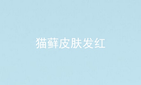 猫藓皮肤发红