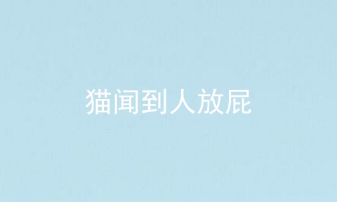 猫闻到人放屁
