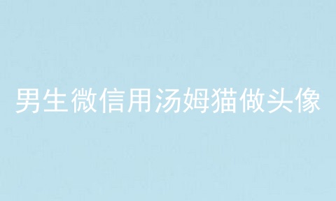 男生微信用汤姆猫做头像