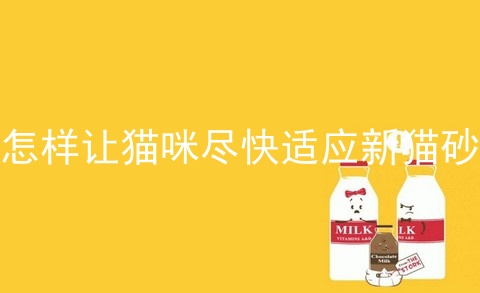 怎样让猫咪尽快适应新猫砂