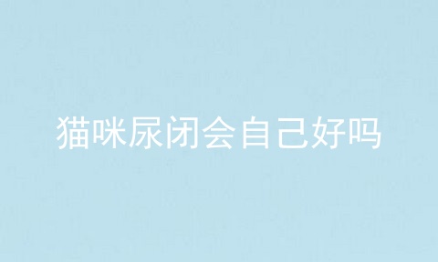 猫咪尿闭会自己好吗