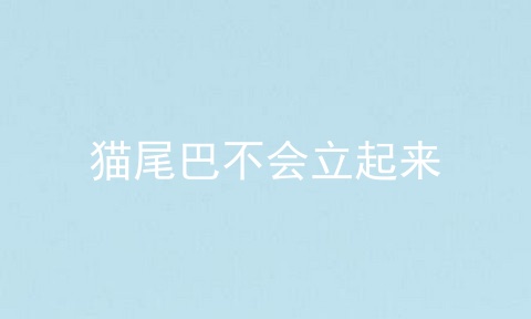 猫尾巴不会立起来