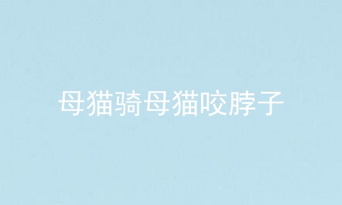 母猫骑母猫咬脖子