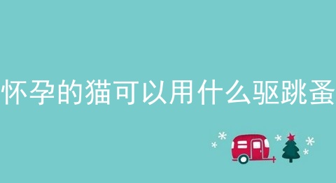 怀孕的猫可以用什么驱跳蚤