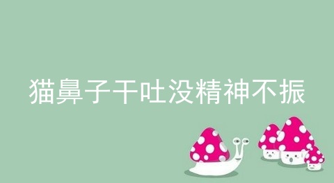 猫鼻子干吐没精神不振