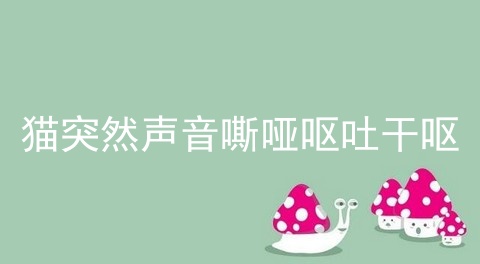 猫突然声音嘶哑呕吐干呕