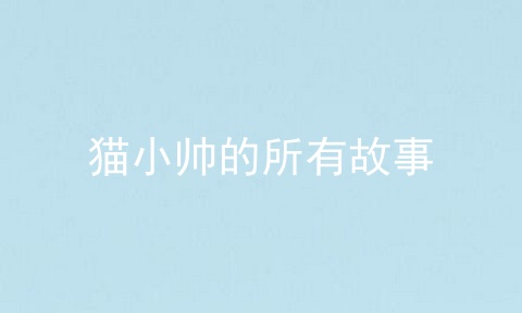 猫小帅的所有故事