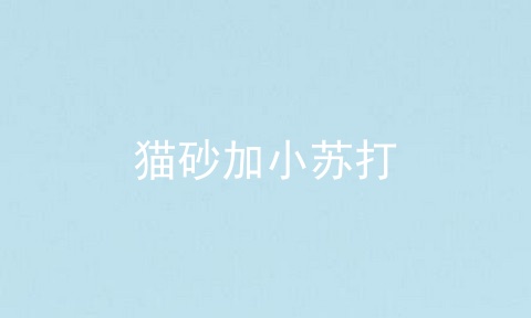 猫砂加小苏打