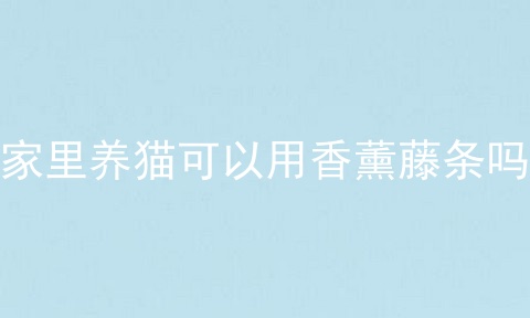 家里养猫可以用香薰藤条吗